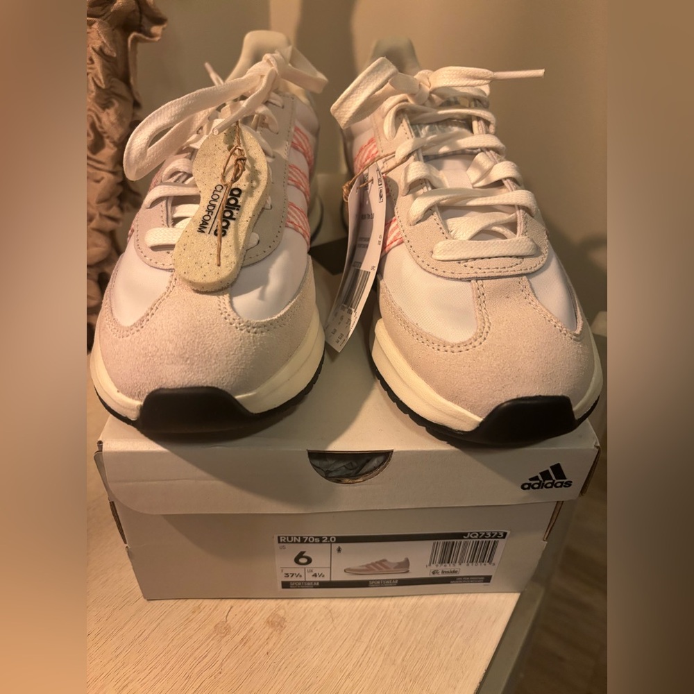 Adidas NIB gingham shoes